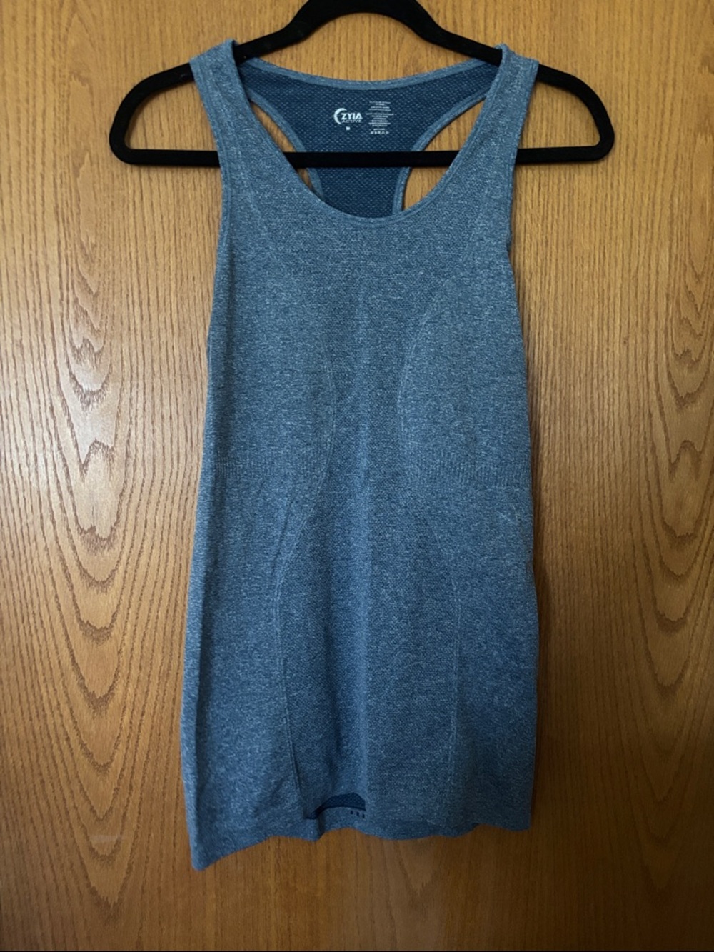 Zyia Active Women's Gray Racerback Tank Top